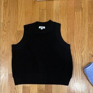 525 America Black Knit Sleeveless Top